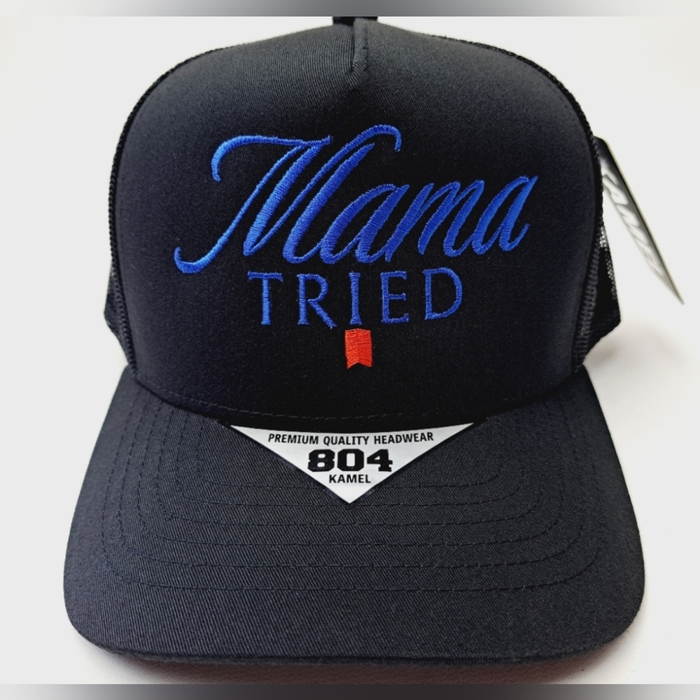 Mama Tried Retro Vintage Style American Embroidery Western Fashion Trucker Hat - Picture 5 of 15